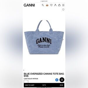 GANNI TOTE BAG